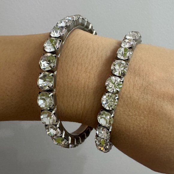 Jewelry - Funky bangle Elegant Bracelet 6 Set - Black, Turquoise, Silver festival jewelry